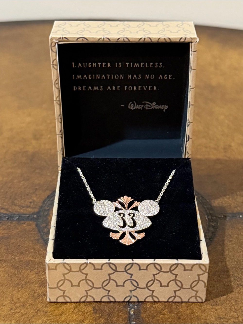 NEW DISNEYLAND CLUB 33 EXCLUSIVE REBECCA HOOK MICKEY MOUSE EARS NECKLACE